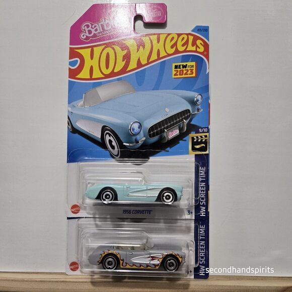 Hot Wheels 1956 Corvette Blue Barbie Silver Ken - Perfect Wedding Cake Toppers - Picture 5 of 5